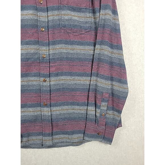 Rails Arrowhead Canteen Striped LS Soft Flannel Button Up Shirt Men's Large - Picture 5 of 12